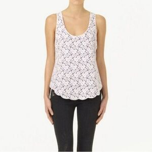 ARITZIA TALULA BETTY Light Beige Cotton Blend Lace Top (S)
